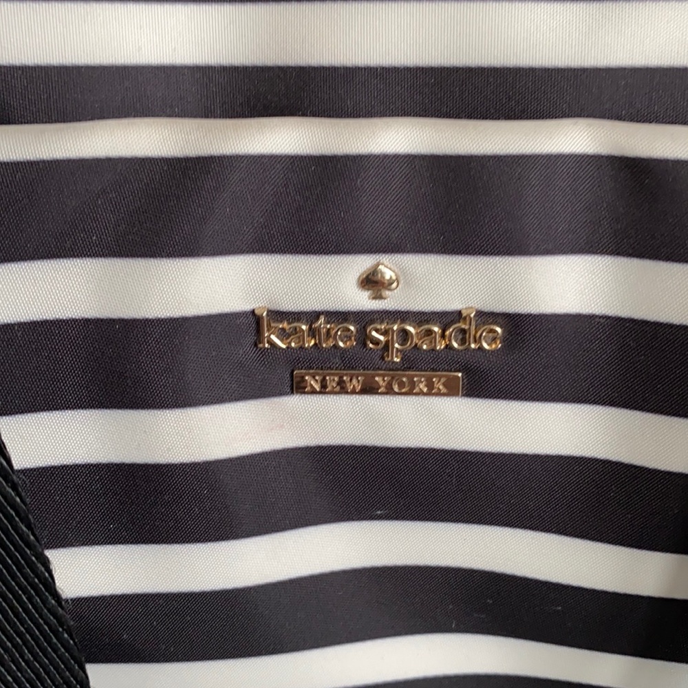 kate spade Black and Ivory Striped Laptop Bag - Picture 4 of 14